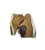 Ghete dama Geox 37, piele intoarsa, maro - imagine 4