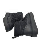 Cizme dama Graceland 42, imitație de piele, material textil, negru - imagine 4