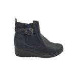 Botine dama Softlites 40, imitație de piele, negru