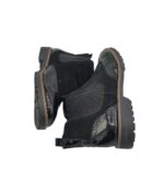 Ghete dama Walkx 41, imitatie de piele, piele intoarsa, negru - imagine 4