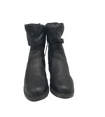 Ghete dama Easy Street 41, imitație de piele, negru - imagine 3