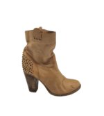 Botine dama Project 39, piele, maro