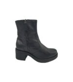 Botine dama 37, piele, negru
