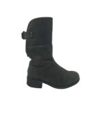 Cizme dama  Ugg 37, piele, negru, imblanite