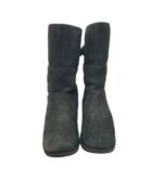 Cizme dama  Ugg 37, piele, negru, imblanite - imagine 3