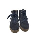 Ghete dama 38, piele intoarsa, negru, captusite - imagine 3