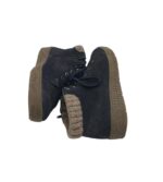 Ghete dama 38, piele intoarsa, negru, captusite - imagine 4