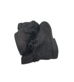 Ghete dama 38, material textil, negru - imagine 4