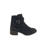 Botine dama 39, piele intoarsa, negru