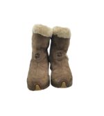 Cizme dama Jack Wolfskin 31, piele intoarsa, maro, imblanite - imagine 3