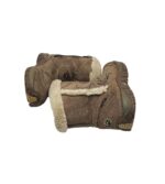 Cizme dama Jack Wolfskin 31, piele intoarsa, maro, imblanite - imagine 4