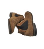 Ghete barbati Selected 40, piele intoarsa, maro - imagine 4