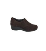 Pantofi dama Footglove 38, piele intoarsa, maro