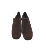 Pantofi dama Footglove 38, piele intoarsa, maro - imagine 3