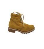 Ghete dama Tamaris 38, piele intoarsa, maro