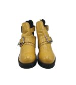 Botine dama Sixth 39, imitație de piele, galben - imagine 3