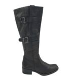 Cizme dama Lilley 38, piele, negru