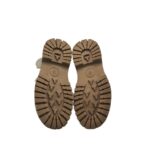 Botine copii 26, imitatie de piele, crem, imblanite - imagine 5