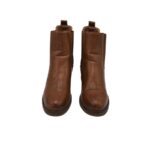 Botine dama 38, imitatie de piele, maro - imagine 5