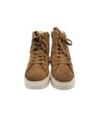 Ghete dama River Island 38, piele intoarsa, maro, imblanite - imagine 4