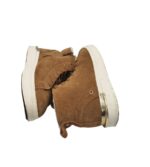 Ghete dama River Island 38, piele intoarsa, maro, imblanite - imagine 5