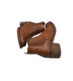 Botine dama 38, imitatie de piele, maro - imagine 3