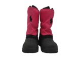 Cizme dama Polo 39, material textil, alte materiale, negru roz - imagine 3