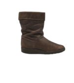 Cizme dama 43, piele, maro, imblanite