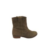 Botine dama H&M 36, piele intoarsa, maro