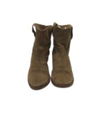 Botine dama H&M 36, piele intoarsa, maro - imagine 3