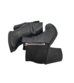 Botine dama H&M 38, imitatie de piele, material textil, negru - imagine 4