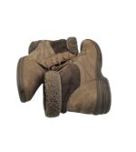 Ghete dama Ara 39, piele, material textil, maro, imblanite - imagine 4