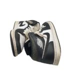 Adidasi barbati Nike 43, piele, material textil, alb negru - imagine 4