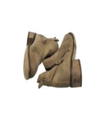 Botine dama Cox 40, piele intoarsa, maro - imagine 4