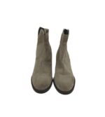 Botine dama Bata 36, piele intoarsa, gri - imagine 3