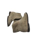 Botine dama Bata 36, piele intoarsa, gri - imagine 4