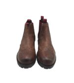 Ghete dama Silver Street 41, piele, maro - imagine 3