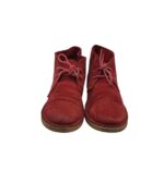 Ghete dama Selected 42, piele intoarsa, rosu - imagine 3