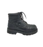 Ghete barbati Century 43, imitație de piele, negru, imblanite