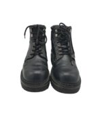 Ghete barbati Century 43, imitație de piele, negru, imblanite - imagine 3