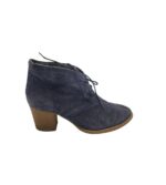 Botine dama Tamaris 42, piele intoarsa, albastru