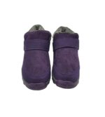 Ghete dama Fashion 40, material textil, mov, imblanite - imagine 3