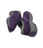 Ghete dama Fashion 40, material textil, mov, imblanite - imagine 4