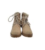 Ghete dama 39, imitatie de piele, maro , captusite - imagine 3