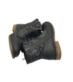 Ghete dama S'oliver 38, material textil, piele, negru - imagine 2