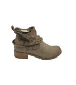 Botine dama Young Spirit, 38, imitație de piele, material textil, bej