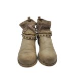 Botine dama Young Spirit, 38, imitație de piele, material textil, bej - imagine 3