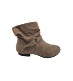 Botine dama Papaya 38, material textil, bej