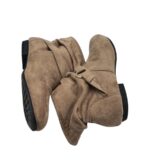 Botine dama Papaya 38, material textil, bej - imagine 4