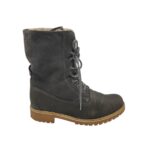 Ghete barbati Tamaris 42, piele, piele intoarsa, negru gri, imblanite